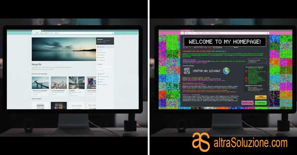 Sito moderno contro sito obsoleto