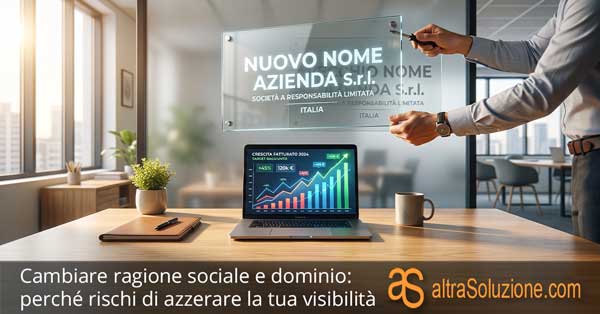 Imprenditore cambia la ragione sociale dell'azienda e dominio sul sito Web mentre gli affari sono in ascesa