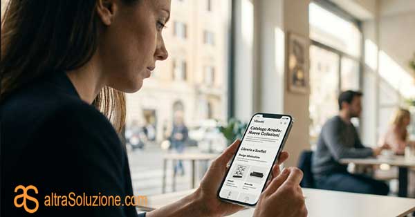 Consultazione catalogo prodotti online da smartphone