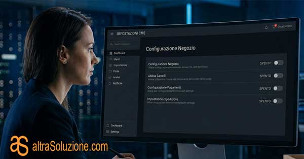 Configurazione software e-Commerce disattivando il carrello per modalità catalogo