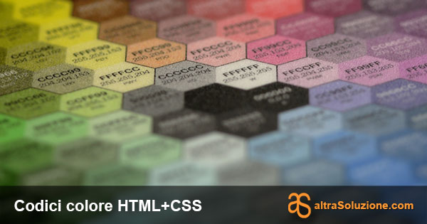 Codici colore HTML+CSS