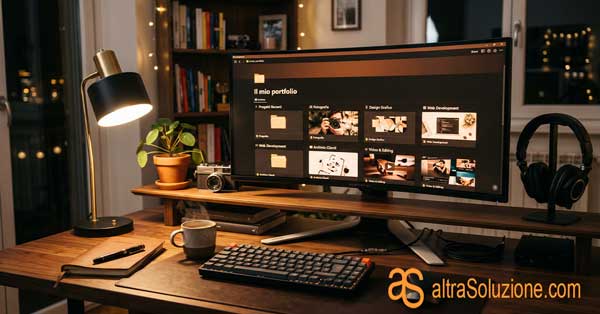 Archivio progetti e opere per sito web professionale