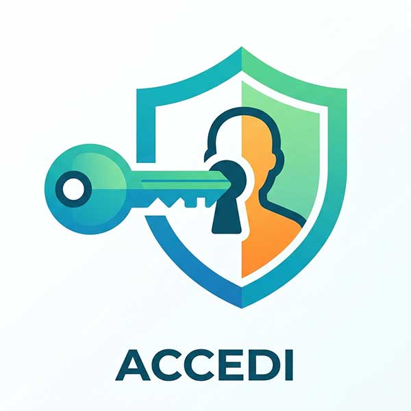 Icona infografica di accesso profilo e autenticazione