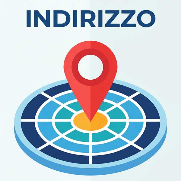 Simbolo vettoriale del segnaposto mappa per sede fisica