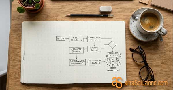 Schema di una struttura di pagina web di successo