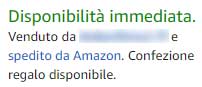 Spedito da Amazon