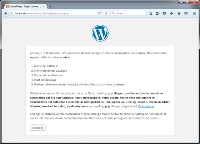 Installazione WordPress 1
