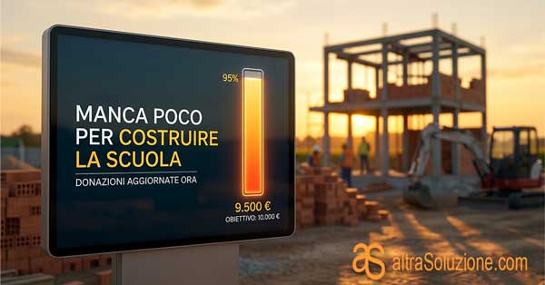 Barra di progresso per raccolta fondi scolastica