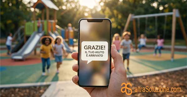 Feedback positivo dopo una donazione mobile