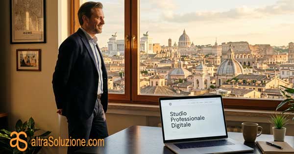 Professionista a Roma con studio digitale posizionato sul mercato