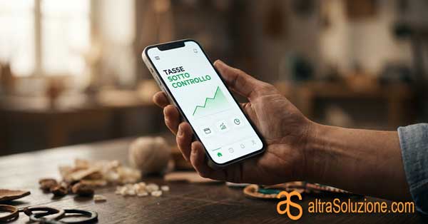 Artigiano controlla le tasse sul telefono: Tasse sotto controllo