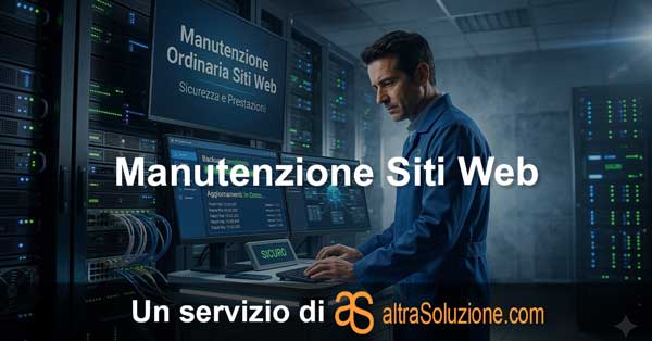 Manutenzione siti web e backup professionale con altraSoluzione