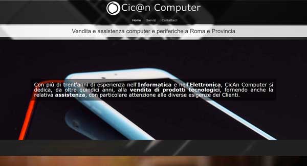 Realizzazione Siti Web per Negozi d'Informatica