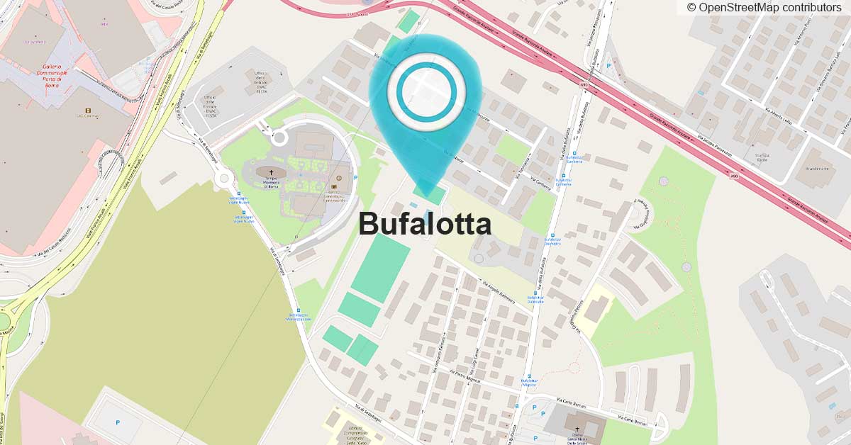 Mappa della Bufalotta per la realizzazione di siti web professionali per PMI