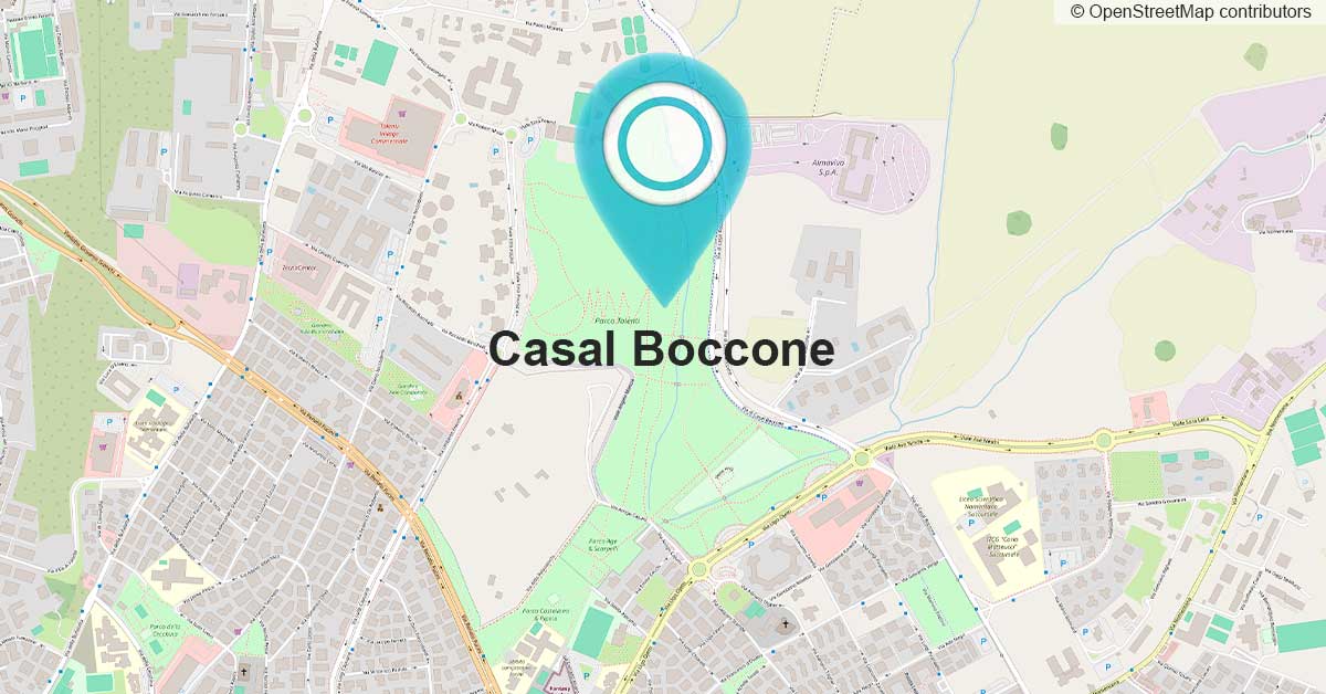 Mappa di Casal Boccone per i servizi di sviluppo web e ottimizzazione SEO per PMI locali