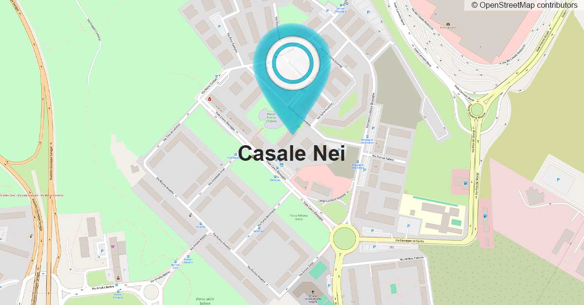 Mappa di Casale Nei per la realizzazione di siti internet professionali per professionisti e aziende