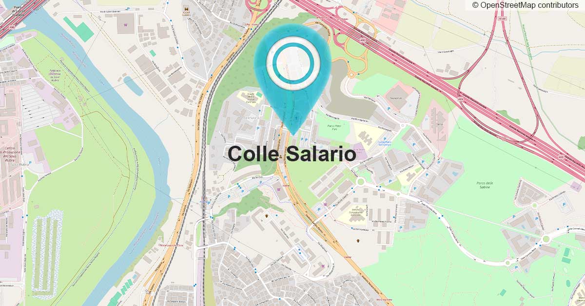 Mappa di Colle Salario: supporto locale per lo sviluppo di siti web ottimizzati per Google