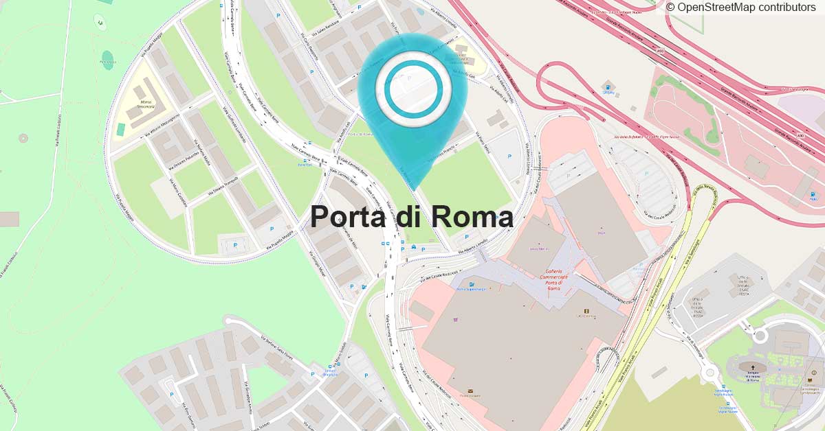 Mappa di Porta di Roma per la consulenza sulla presenza online e la realizzazione siti web