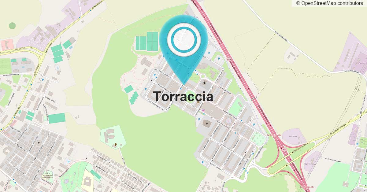 Mappa di Torraccia per la consulenza web e la creazione di siti professionali per attività locali